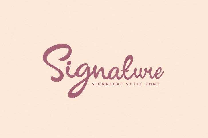 Signature - Script Font Download