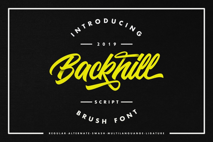 Backhill - Script Font Download