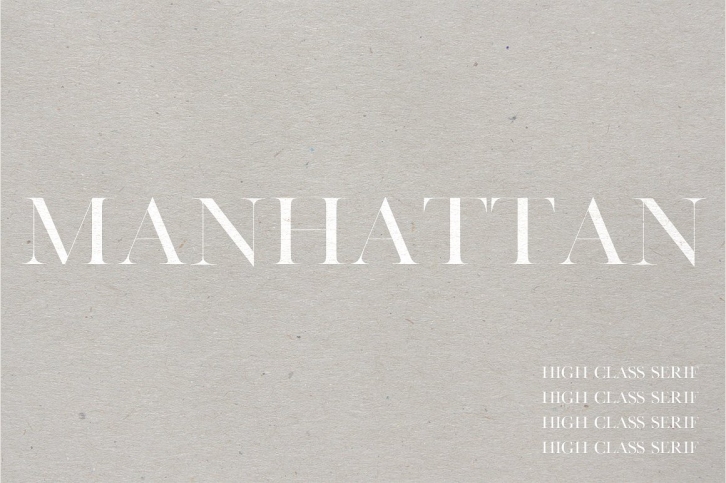 Manhattan | A High Class Serif Font Download