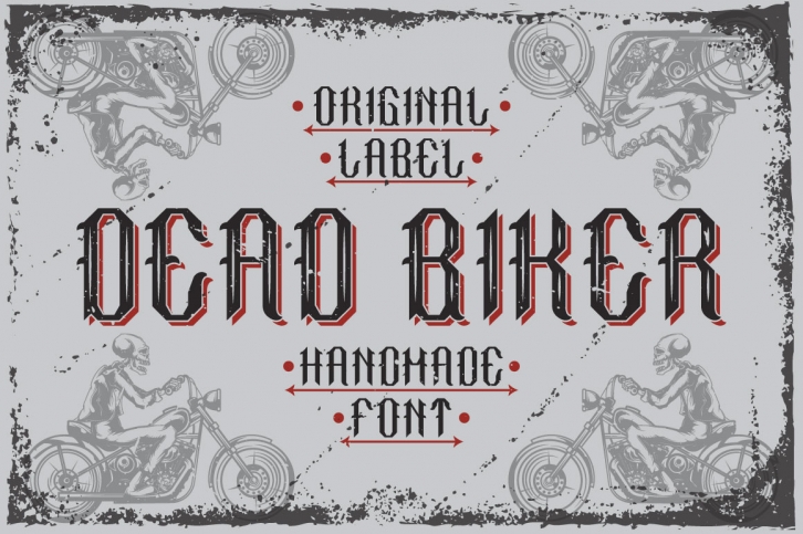 Handcrafted font Dead biker Font Download