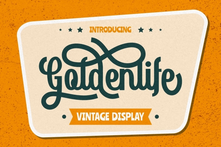 Goldenlife - Vintage Display Font Download