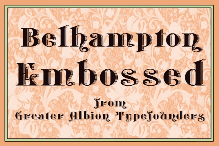 Belhampton Embossed Font Download