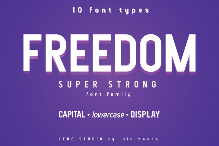 FREEDOM font family Font Download
