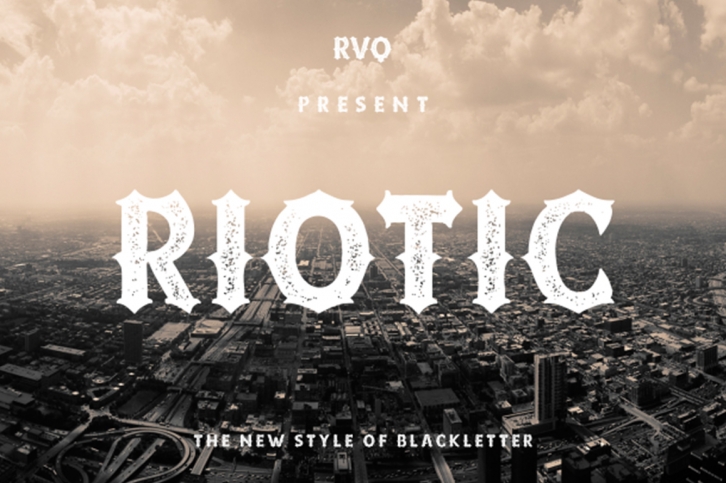 Riotic typeface Font Download