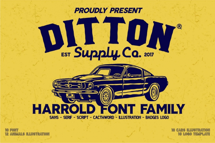 Harrold Font Bundle Font Download