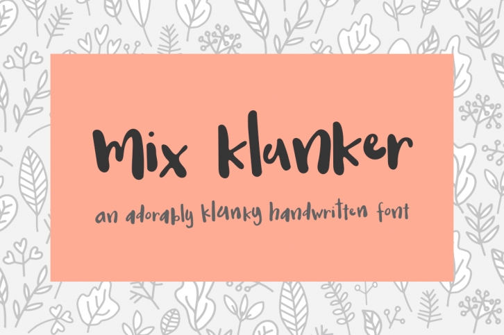 Mix Klunker Font Download