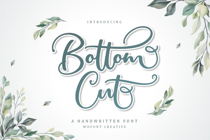 Bottom Cut Script | Modern Calligraphy Font Download