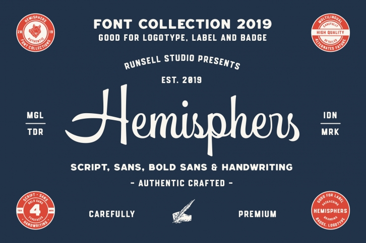 Hemisphers Font Collection Font Download