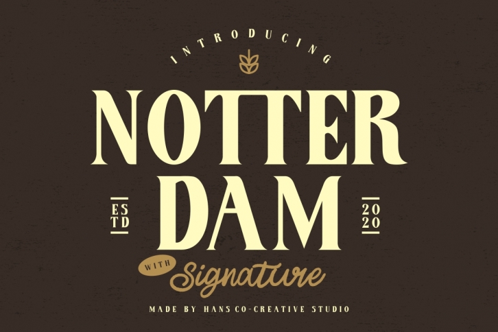 Notter Dam Font Download