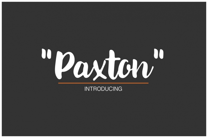 Paxton | A chic Hand written Font Font Download
