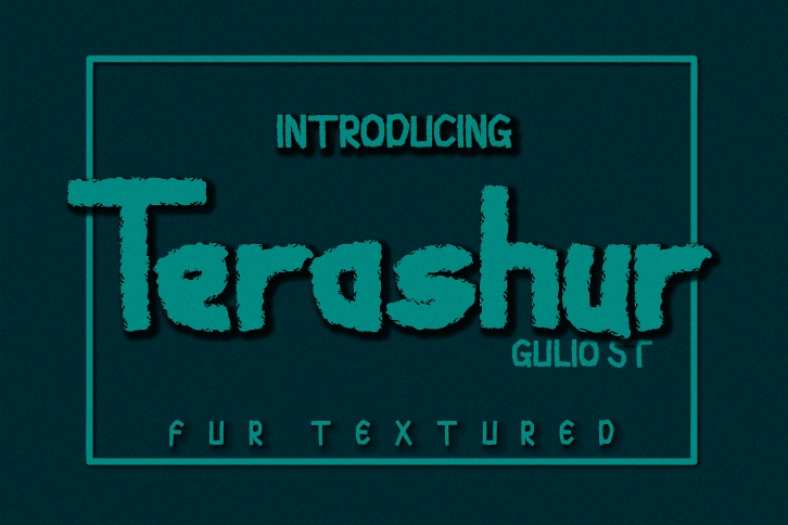 Terashur Textured Typeface Font Download