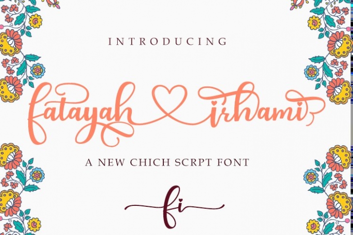 fatayah irhami - a chic script font Font Download