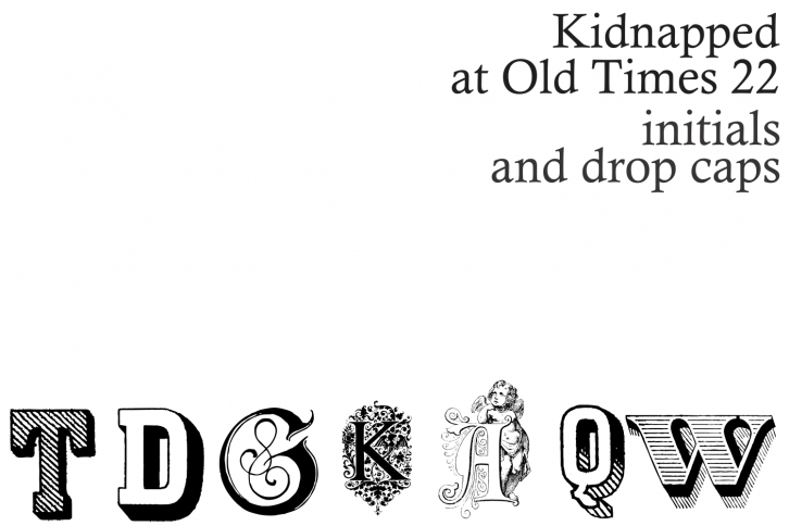 Kidnapped at Old Times 22 Font Download