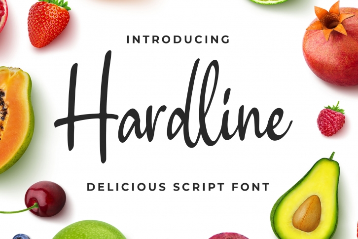 Hardline - Delicious Script Font Font Download