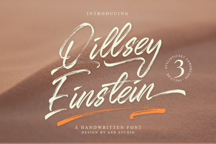 Qillsey Einstein - A Handwritten Font Font Download