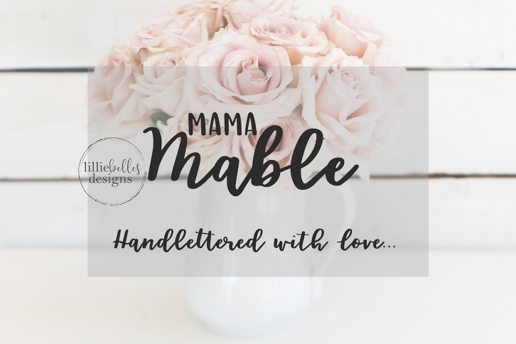 Mama Mable - A hand lettered font duo Font Download