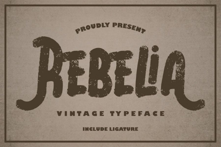Rebelia | Vintage Typeface Font Download