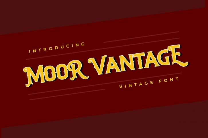 MOOR VANTAGE Classical Vintage Font Download