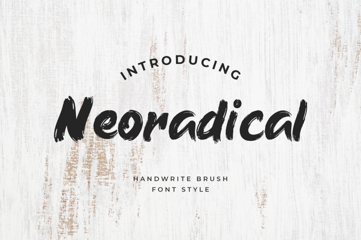 Neoradical Handwritten Brush Font Download