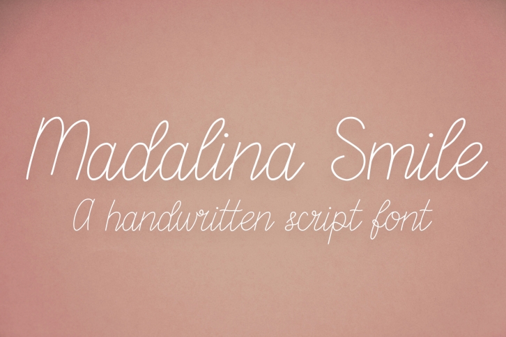 Madalina Smile - a monoline handwritten script font Font Download