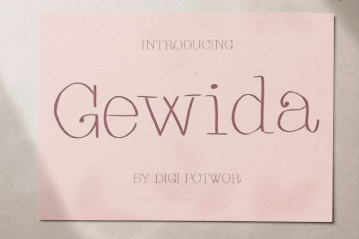 Gewida Font Download
