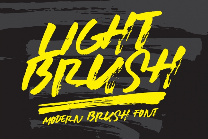 LIGHTBRUSH Modern Brush Font Font Download
