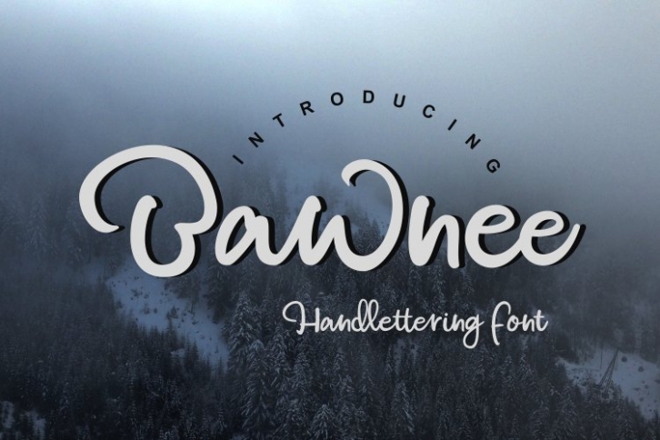 bawnee - handlattering font Font Download