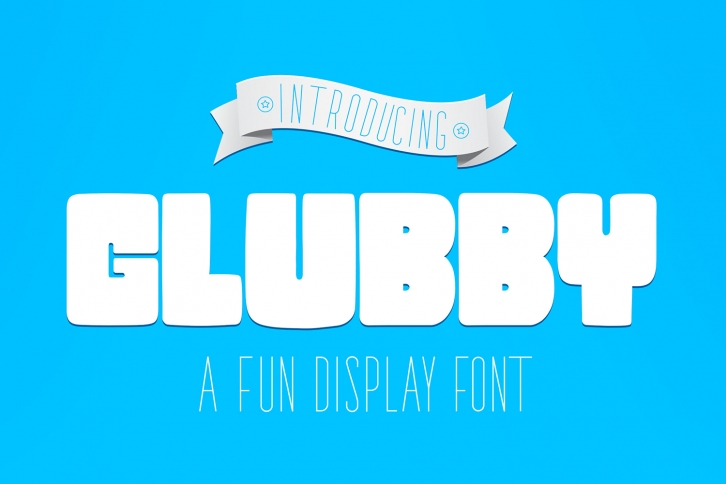 Glubby Font - Fun Display Font Font Download