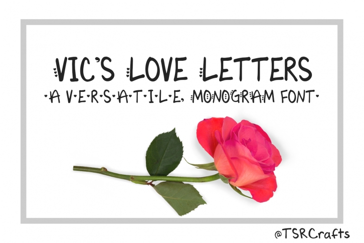 Monogram font - Vics Love Letters Font Download