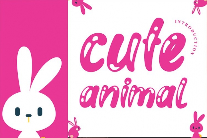 cute animal Font Download