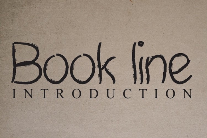 Book line Font Download