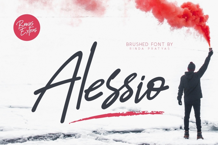 Alessio Brushed Script Font Font Download