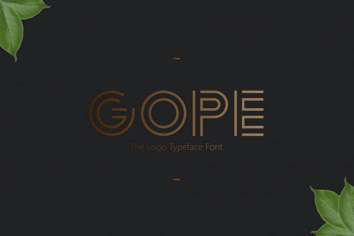 Logo Font!! Gope Typeface Font Download