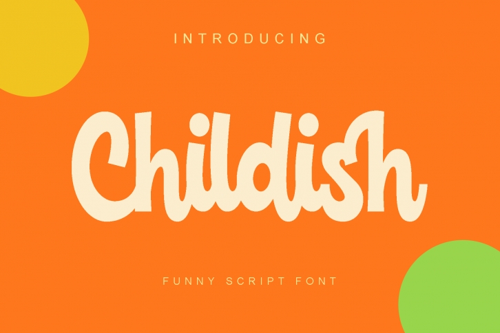 Childish -funny script font Font Download