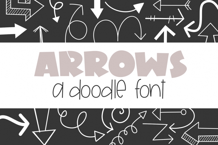 Arrows - A Doodle Font Font Download