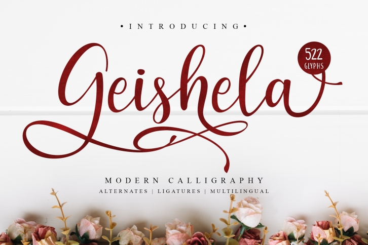 Geishela Script Font Font Download