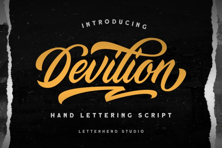 Devilion - Hand Lettering Script Font Download