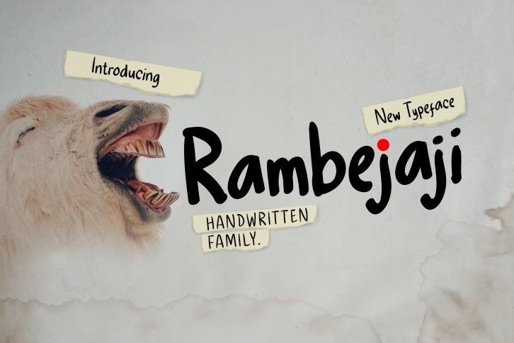 Rambejaji Handwritten Font Download