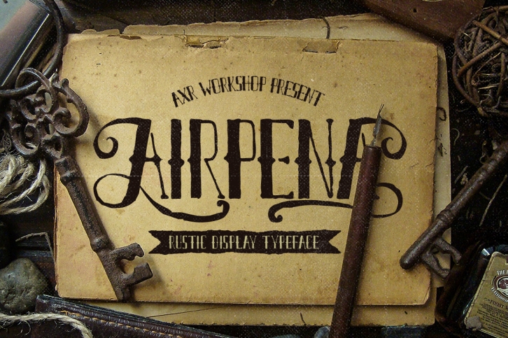 Airpena Rustic Font Font Download