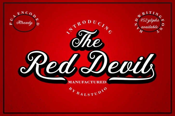 The Red Devil Font Download
