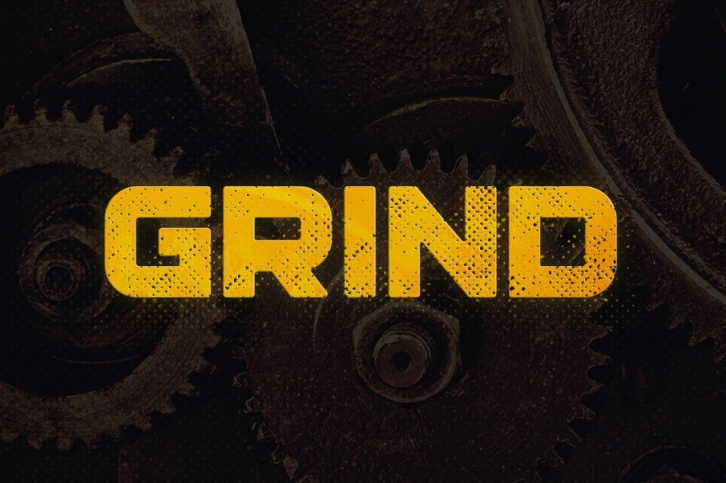 Grind Typeface Font Download