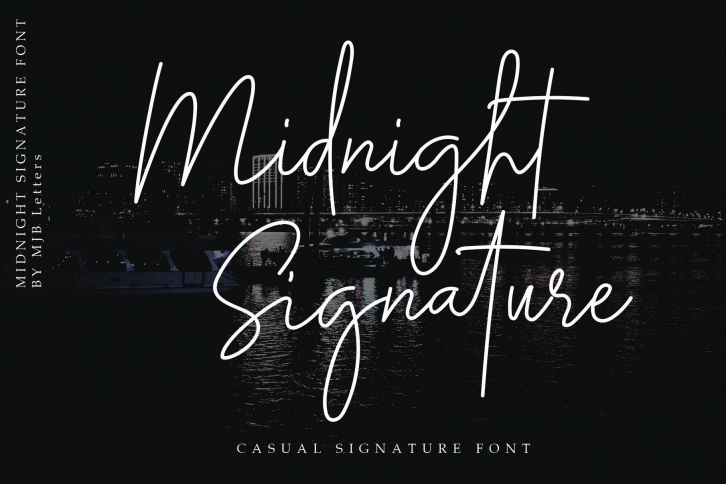 Midnight Signature Font Font Download