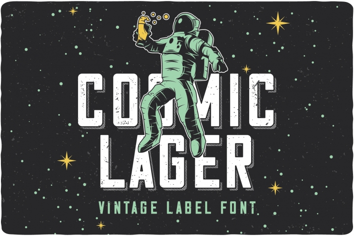 Cosmic Lager with bonus Font Download