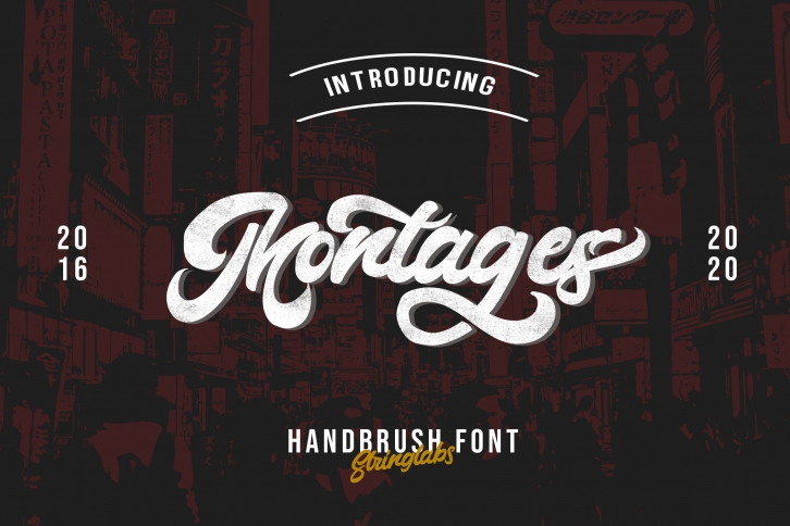 Montages - Retro Bold Script Font Font Download