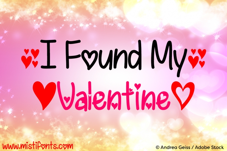 I Found My Valentine Font Download