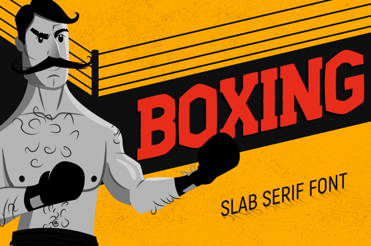Boxing - Slab Serif Font Font Download
