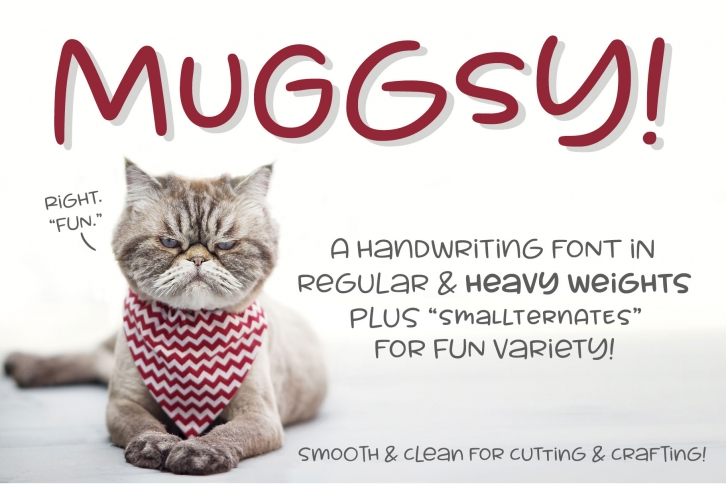 Muggsy - a short and stout fun font! Font Download