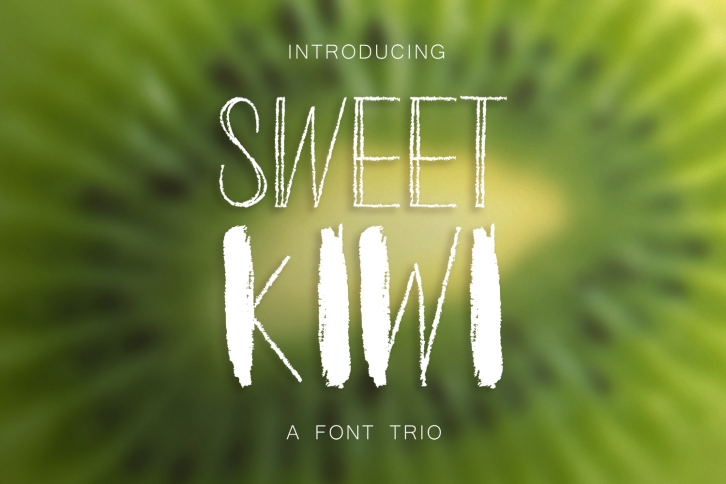 Sweet Kiwy: font trio Font Download