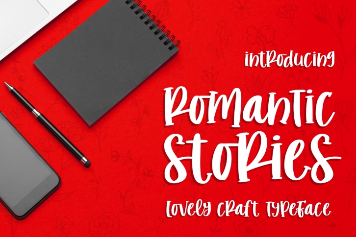 romantic stories - handcraft font - Font Download