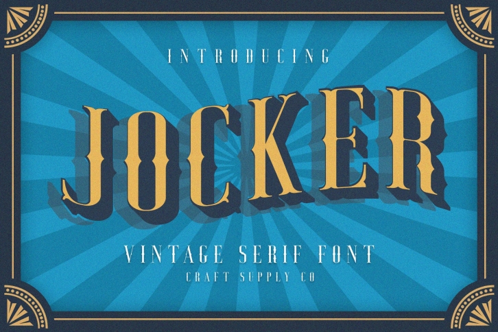 Jocker - Vintage Serif Font Family Font Download